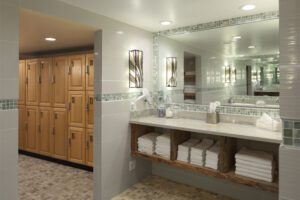 Luxury restrooms with all the essential amenities