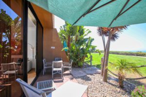 The Cliffs Hotel | Oceanfront Suite Double Queen - View of the Patio