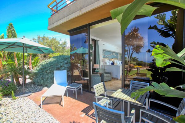 The Cliffs Hotel | Oceanfront Suite Double Queen - View of the Patio