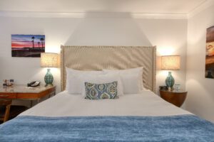 The Cliffs Hotel | Accessible Room - View of the King Bed