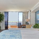 The Cliffs Hotel and Spa - Panoramic Suite | Patio and Bed