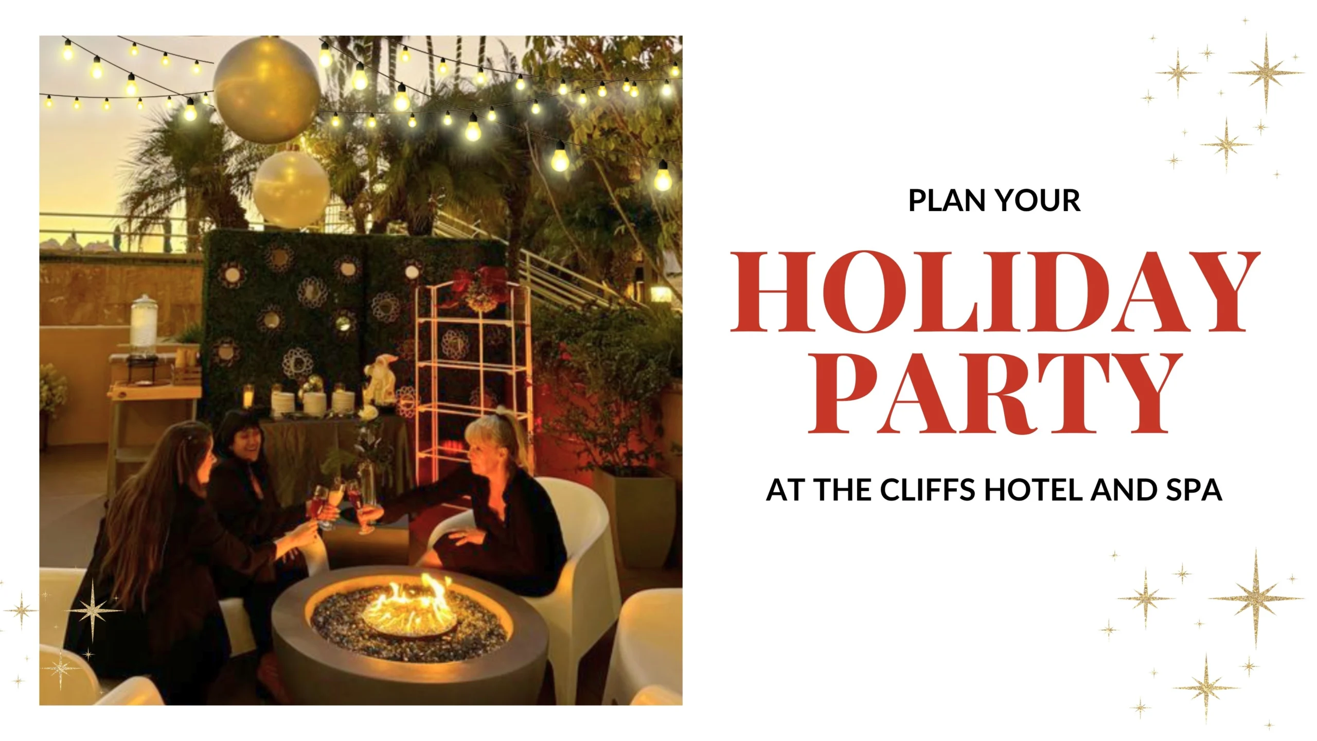 Holiday Parties at The Cliffs Hotel and Spa Holiday Parties at The Cliffs Hotel and Spa